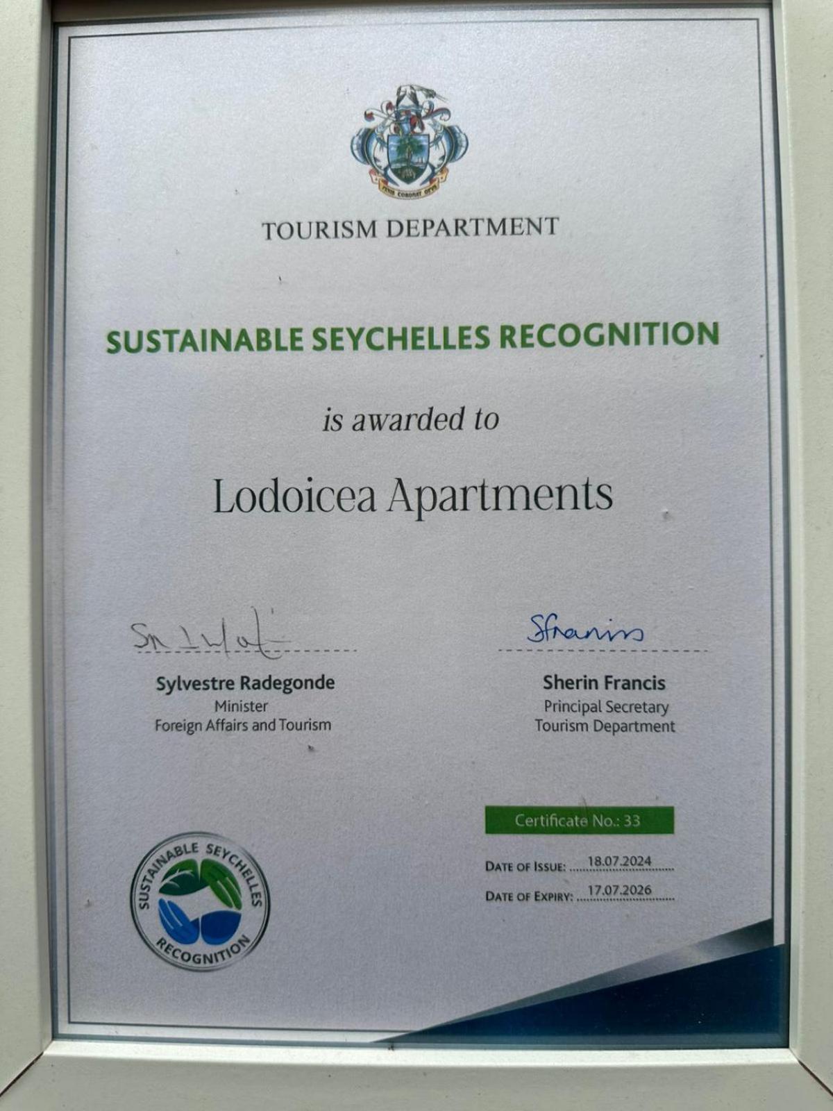 Lodoicea Apartments Μπελ Όμπρε Εξωτερικό φωτογραφία